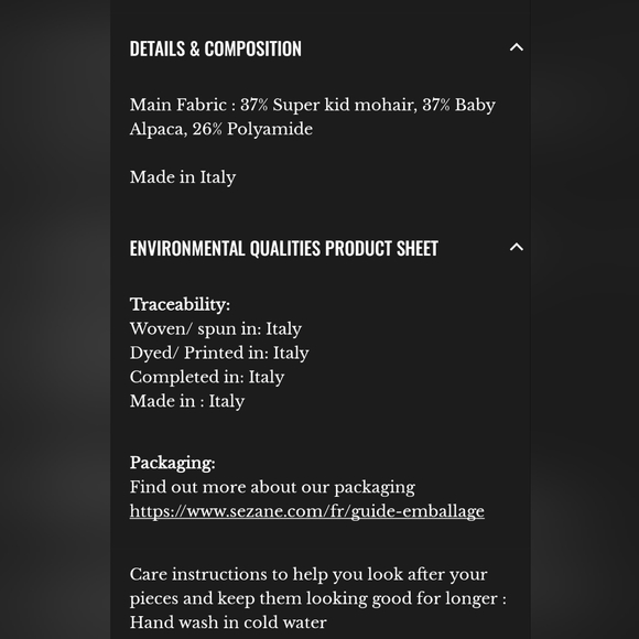 Sezane Gaspard XXS - Picture 5 of 5